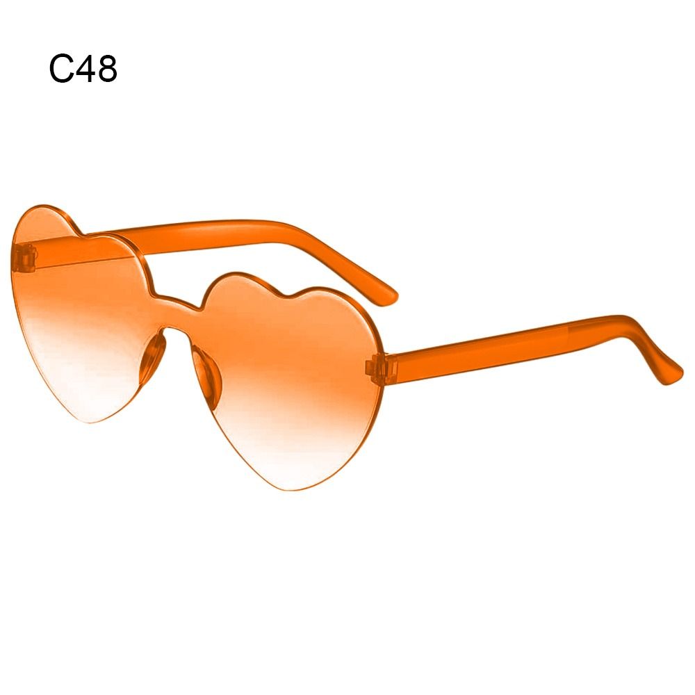 Y2K Love Heart Sunglasses Colorful