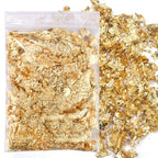 Gold Foil Sequins Glitter Nail Art