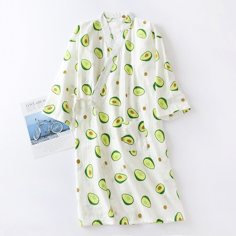 Japanese-style Kimono Pajamas