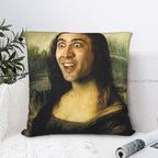 Nicolas Cage As The Mona Lisa  Pillow Case
