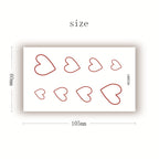 Waterproof SticketTattoo Red Heart