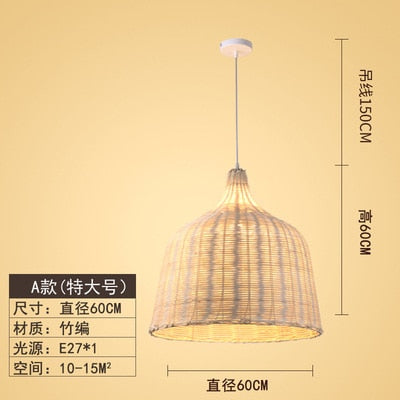 Handmade Rattan Hanging Lamp