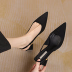 Pumps Black High Heels Shoes
