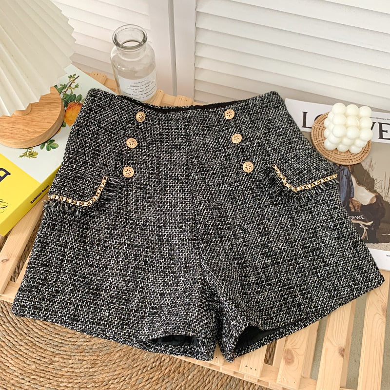 Tweed Pocket Shorts