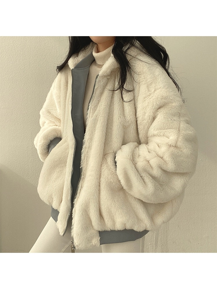 Lambs Wool Basic Cotton Coat