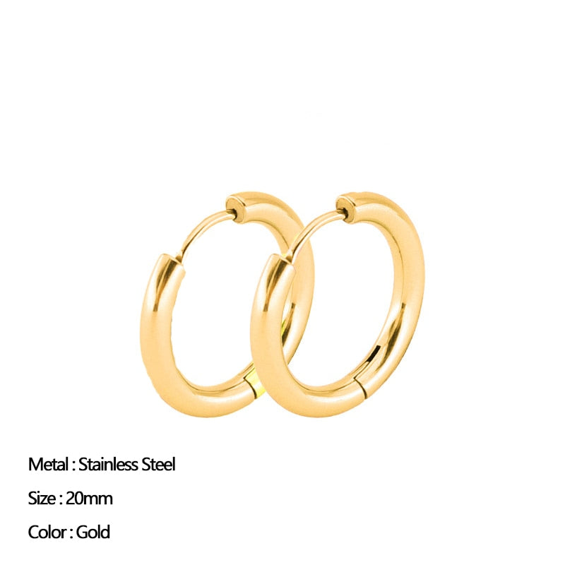 Classic Circle Hoop Earrings