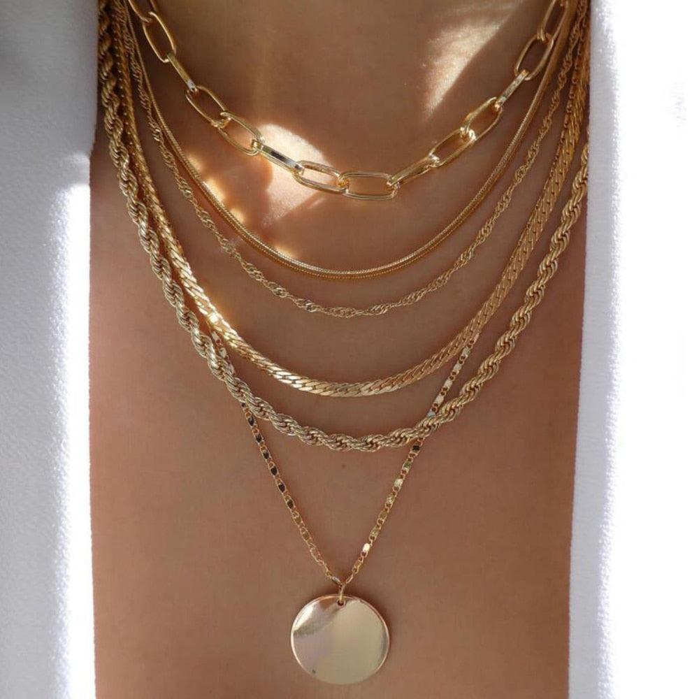 Moon Gold Necklace