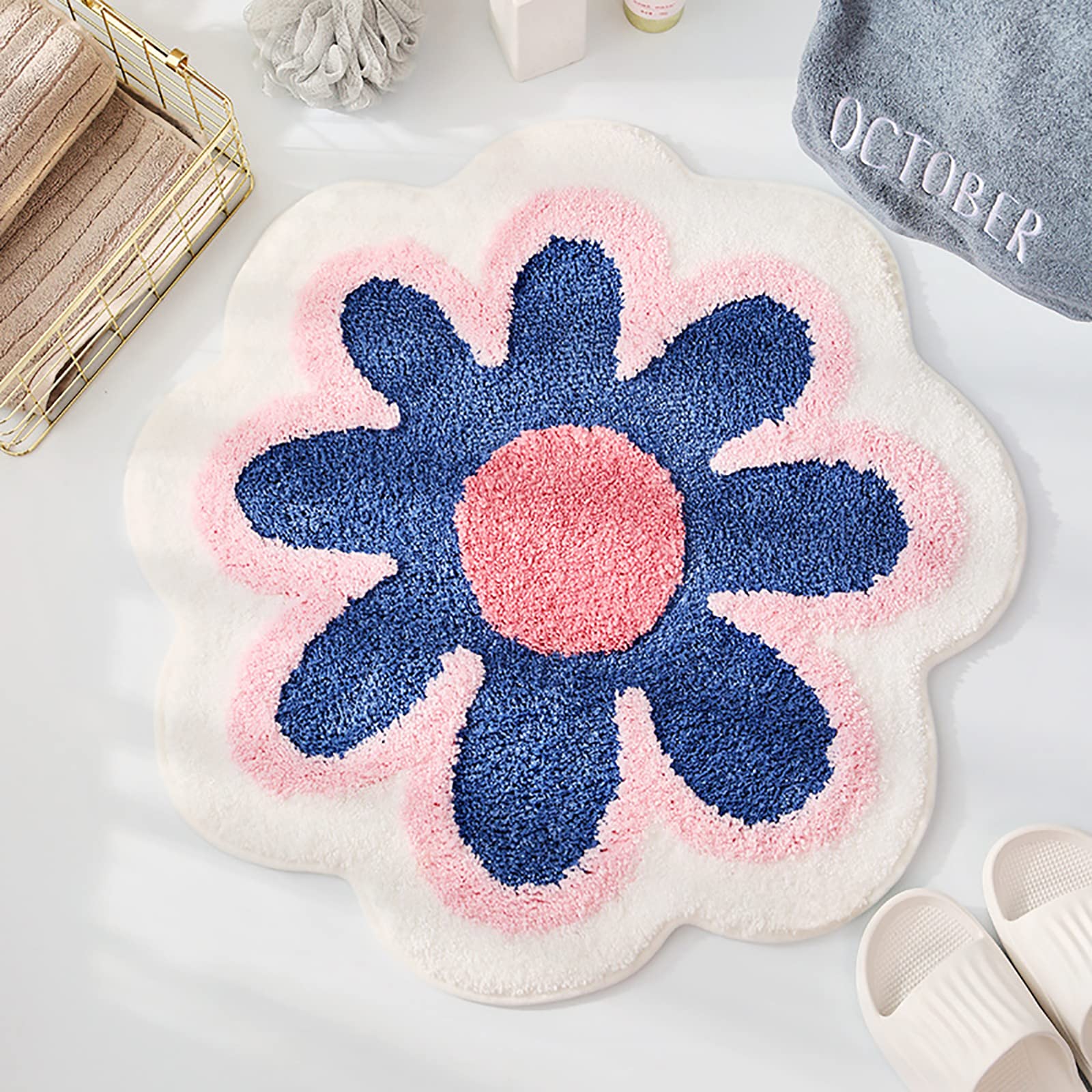 Flower Shape Non-slip Bathroom Mat