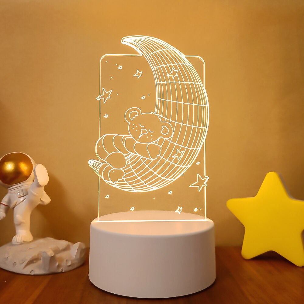 3D Acrylic USB Led Night Lamp