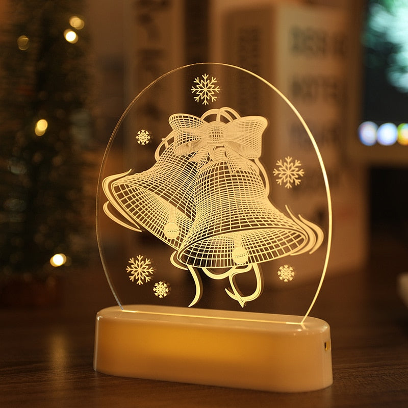 Christmas 3D Acrylic Night Light