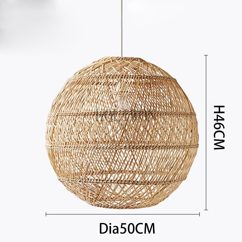 Handmade Rattan Hanging Lamp