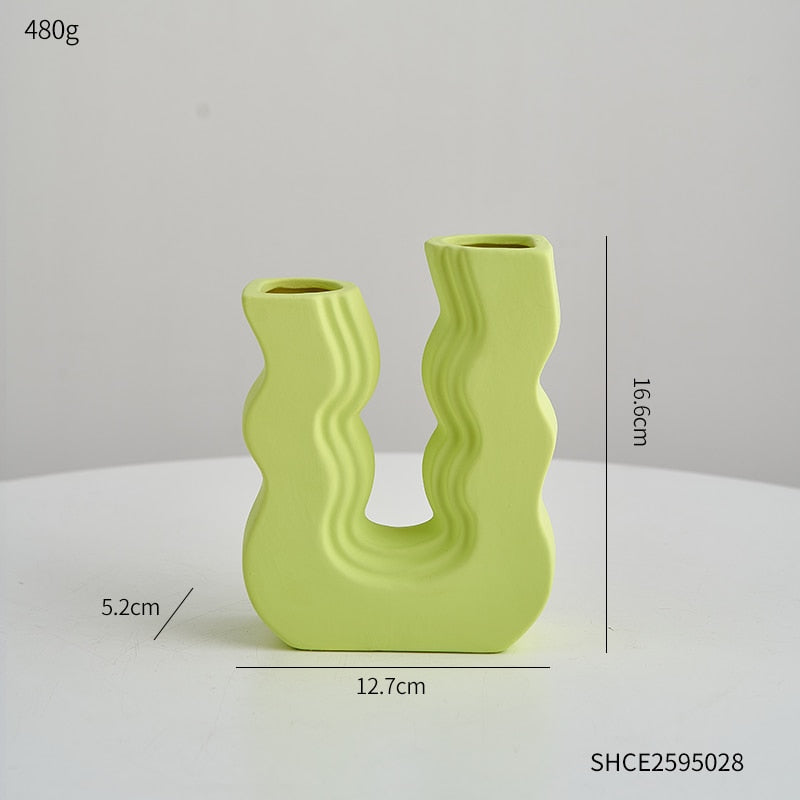 Ceramic Geometric Art Vases