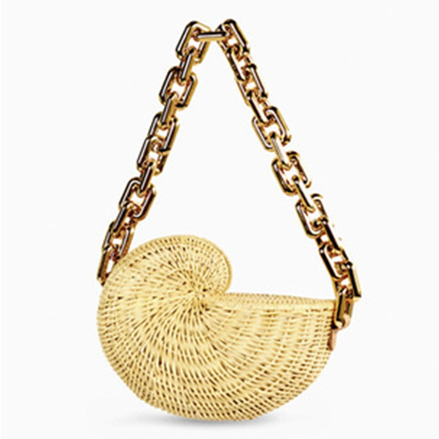 Shell Rattan Bags