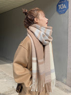 Preppy Style Plaid Scarf