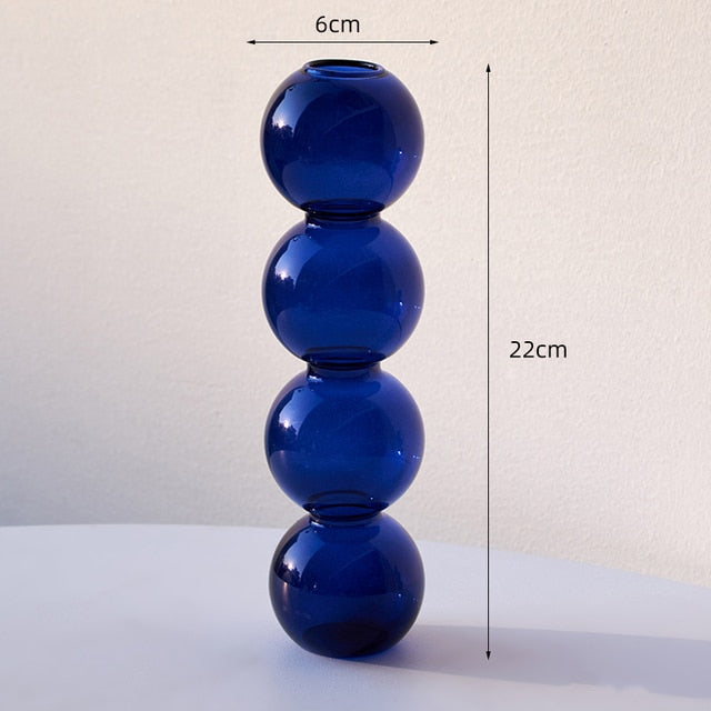 Nordic Glass Bubble Flower Vases