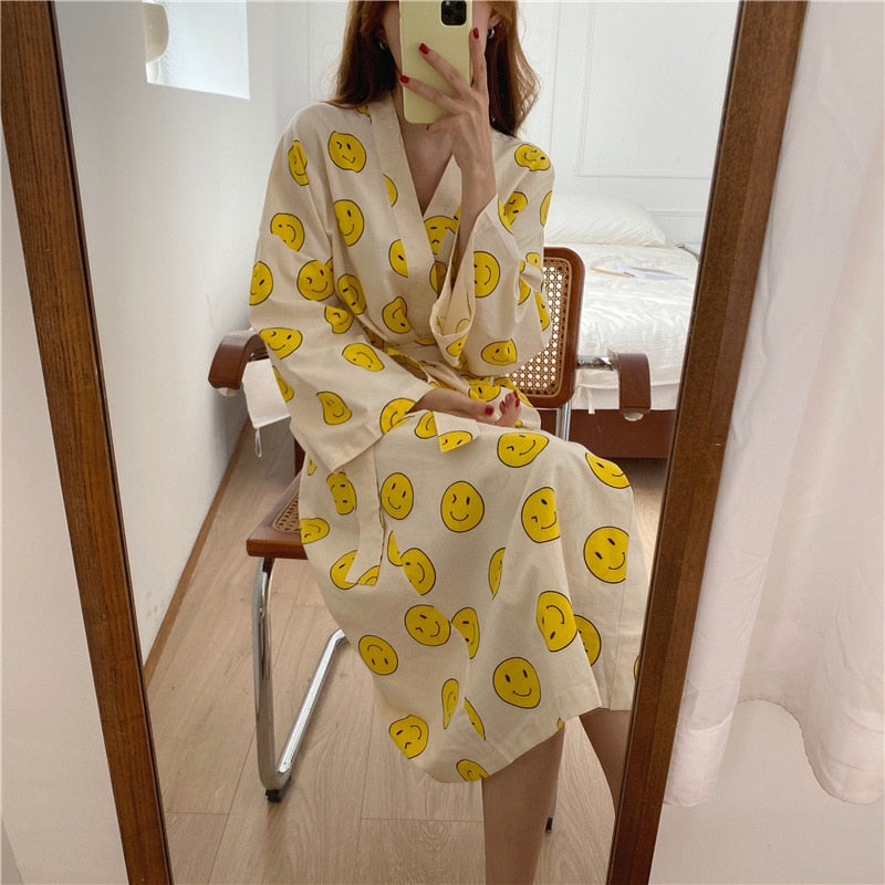 Smiley Pajamas Robe