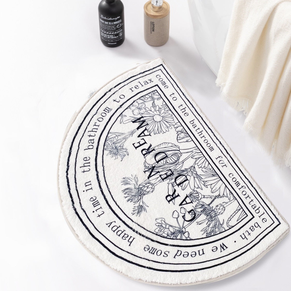 French Style Bathroom Rug