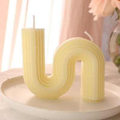 U-Shaped Home Decorative Candle