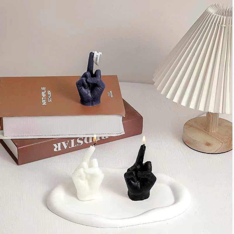 Middle Finger Wax Candle