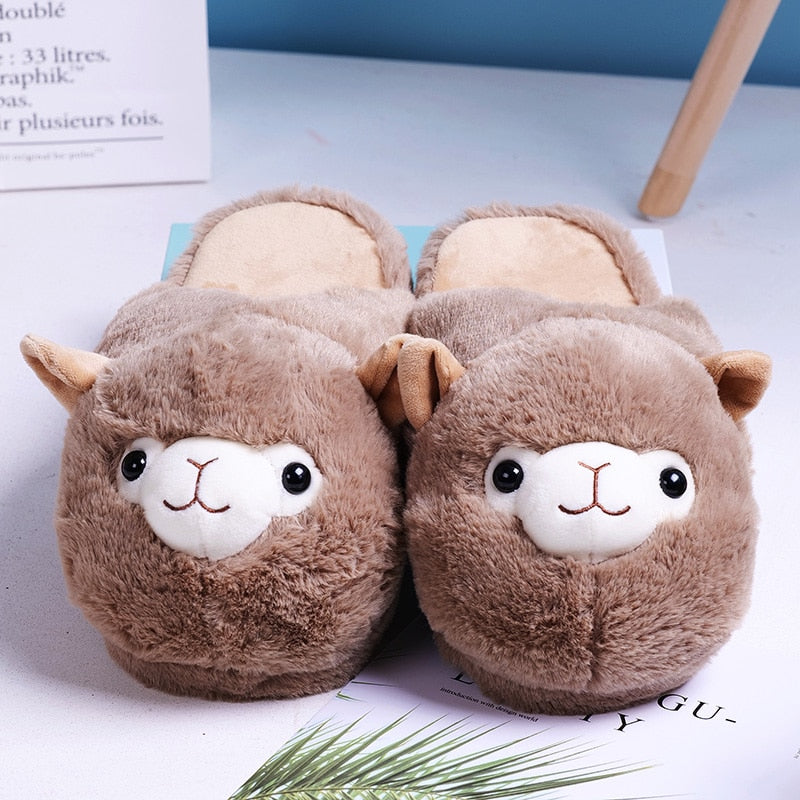 Cute Cartoon  Fur Slippers