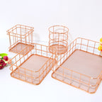 Nordic Gold Metal Iron Makeup Storage