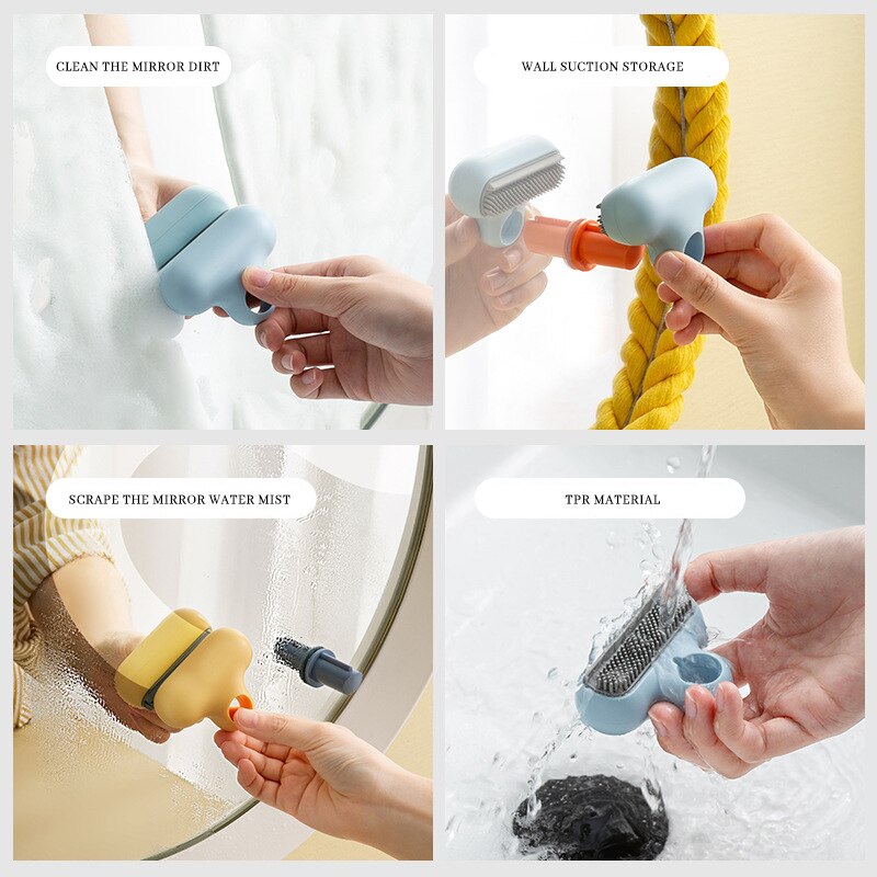 Bathroom Mirror Cleaner Holder Hook