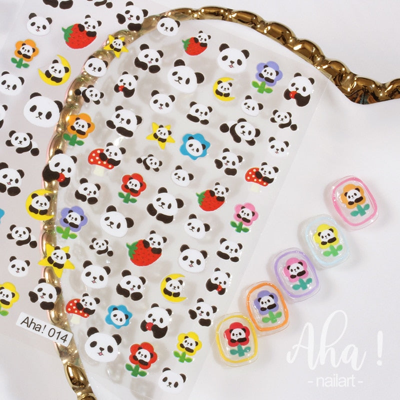 1 sheet Smile Nail Art 3D Stickers