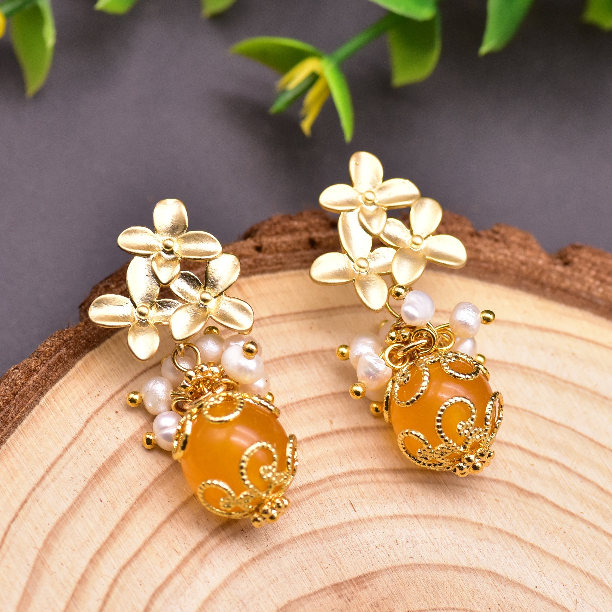 Natural Fresh Water Pearl Earrings