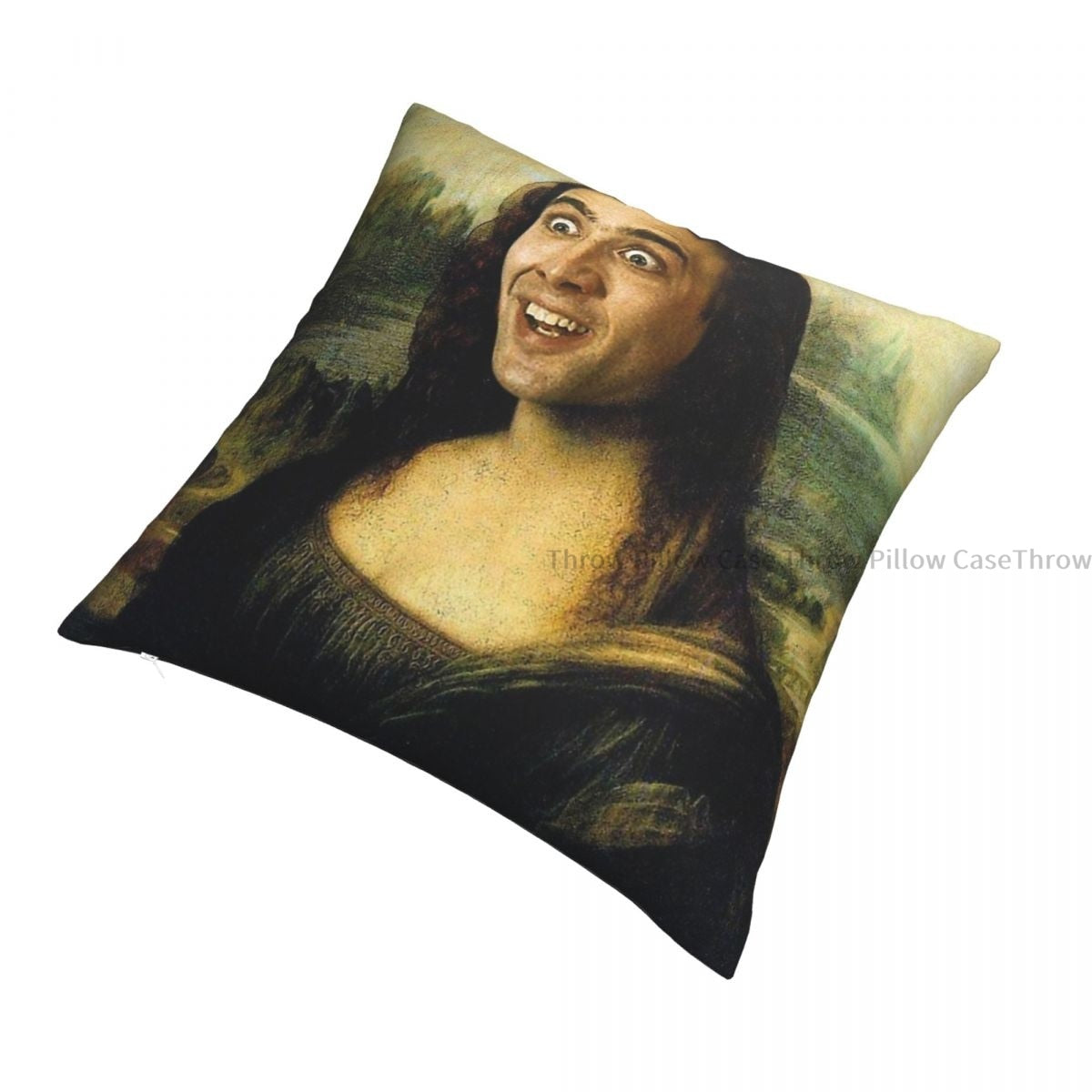 Nicolas Cage As The Mona Lisa  Pillow Case