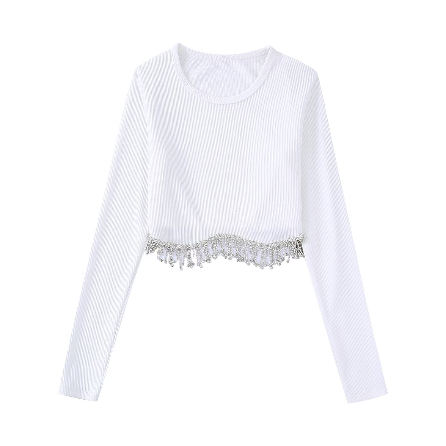High Knitting T Shirt Chic Short