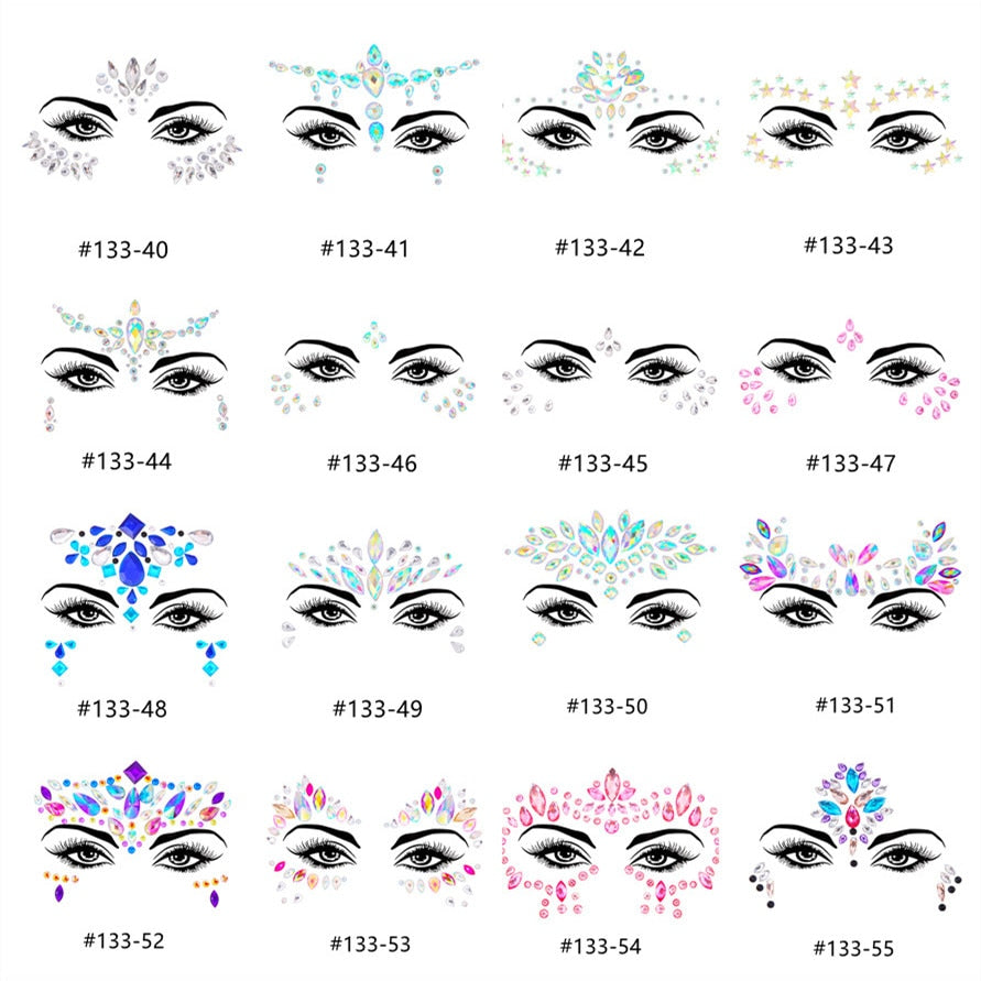 Crystal Body Art Stickers Make Up