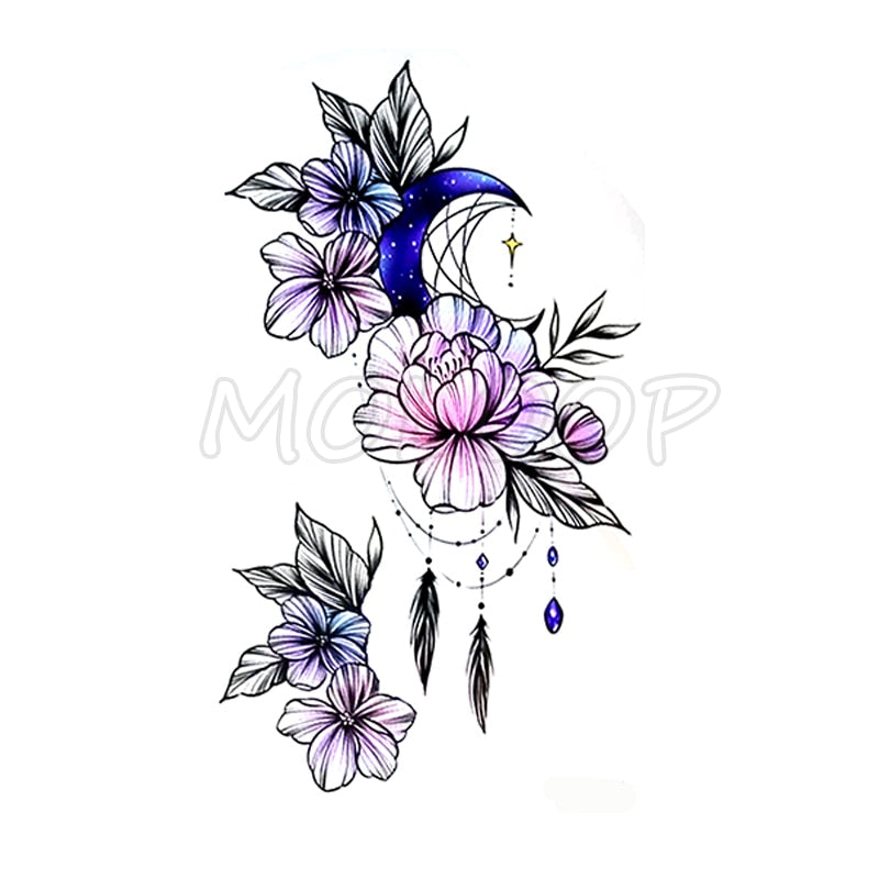 Flower Tattoo Sticker