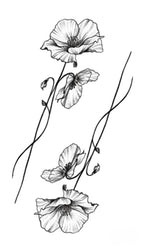 Flower Tattoo Sticker