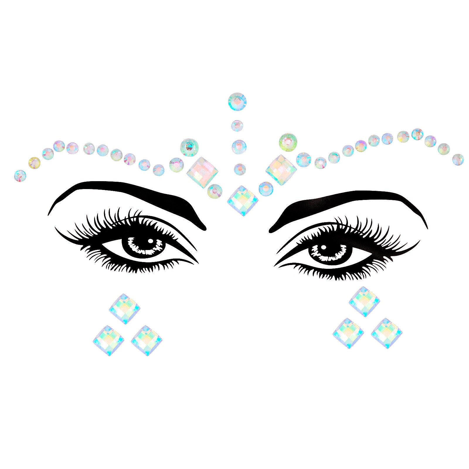 Crystal Body Art Stickers Make Up