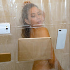 Multi-functional Shower Curtain Phone Tablet Holder