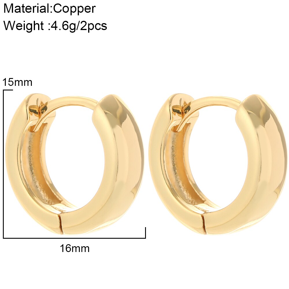 Simple Gold Hoop Earrings