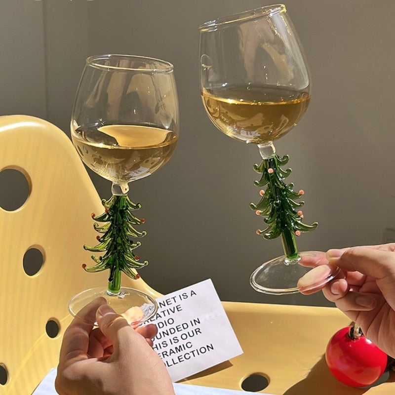 360ML Christmas Tree Wine Glass