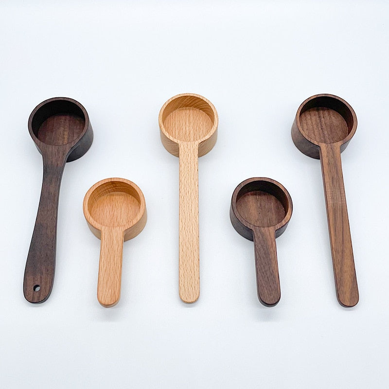 Wooden Coffee Scoops Measuring