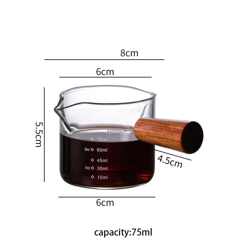75-500ml Stripe Milk Jug Heat-resistantn Glass Cup