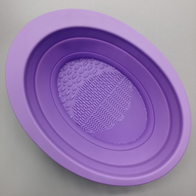 Silicone Makeup Brush Cleaner Bowl Foldable