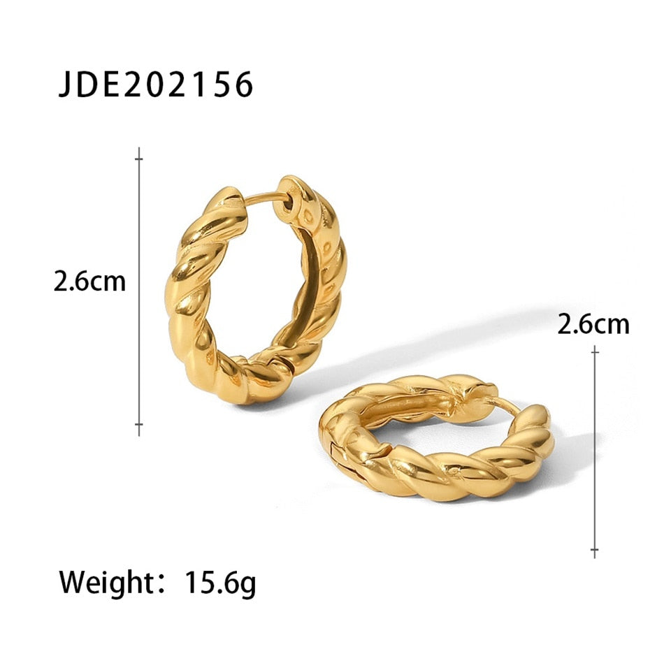 Chunky Hoop Earrings