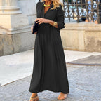 Long Sleeve V-neck Dress