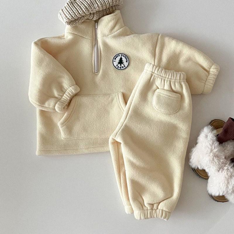 Warm Fleece 2pcs Kids Clothing Set