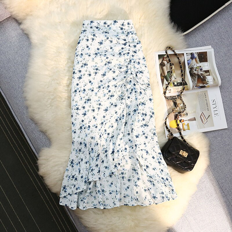 Floral Print Mermaid Skirts