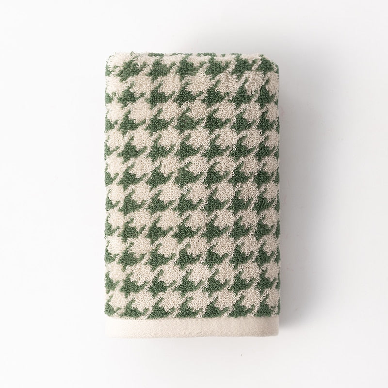 Cotton Classic Plaid Face Towels
