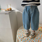 Cotton Denim Harem Pants