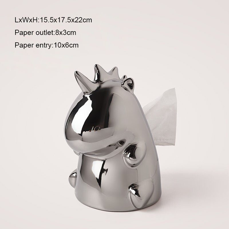 Unicorn Ceramic Tissue Box