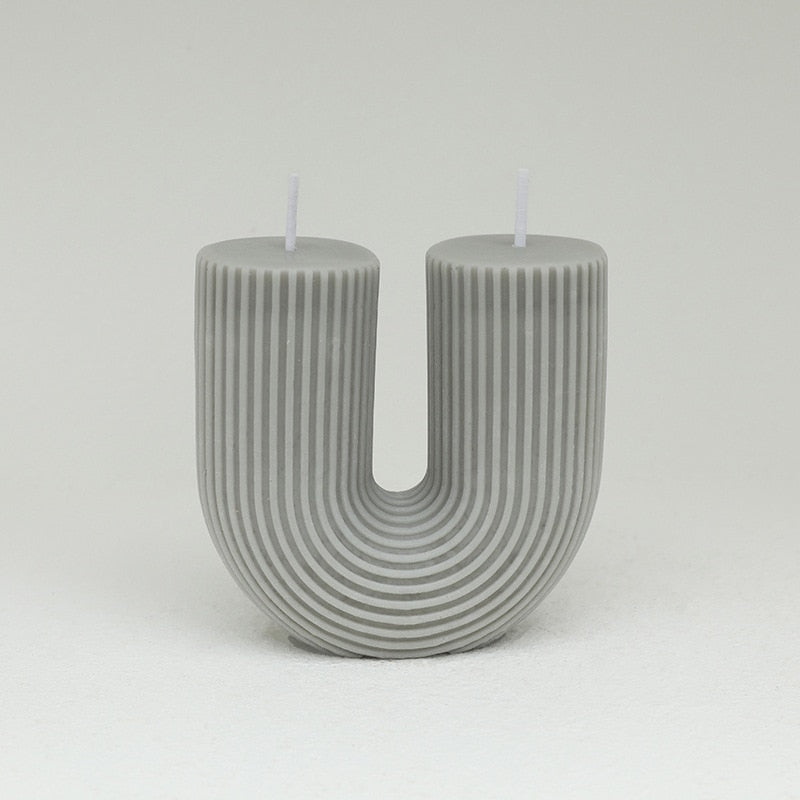 U-Shaped Home Decorative Candle