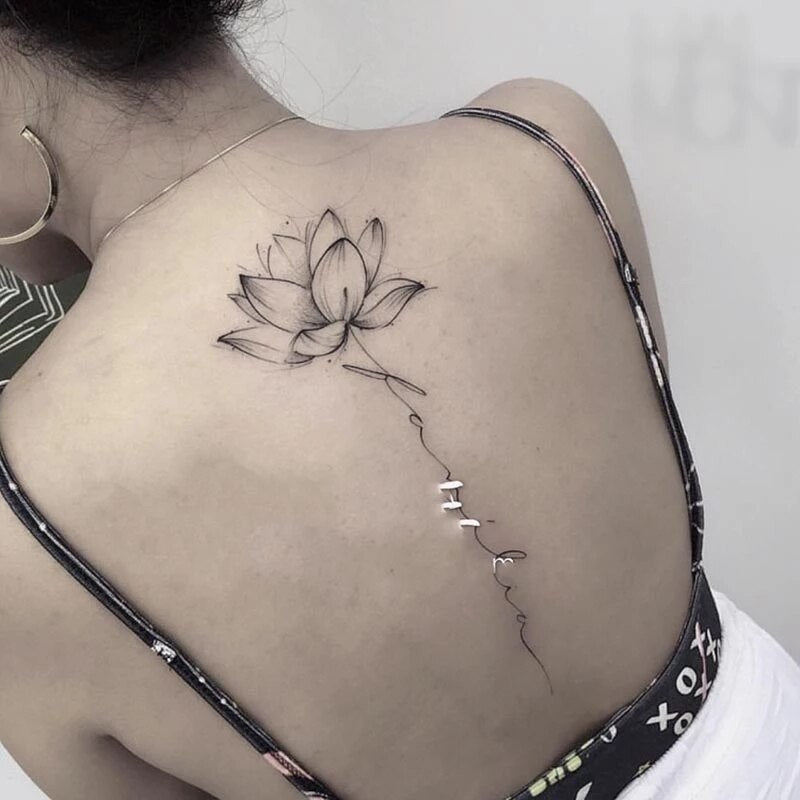 Rune Tattoo Back Spine Sticker