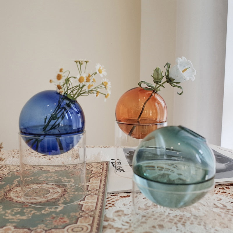 Nordic Spherical Hydroponic Glass Vase